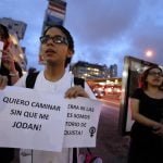 Mujeres en Panamá se unieron a la protesta contra violencia machista
