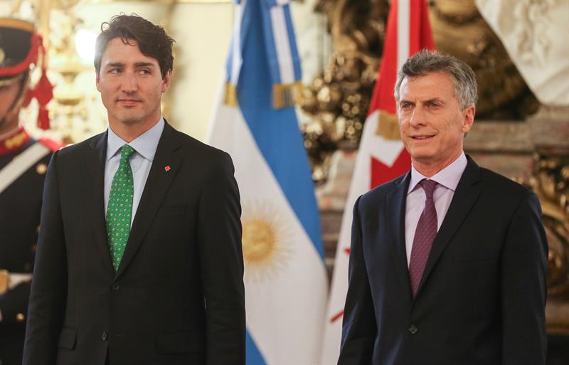 Trudeau y Macri acordaron relanzar relaciones bilaterales