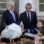 Obama celebró su último indulto del pavo por Acción de Gracias