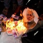 Oposición protesta en India contra la decisión monetaria de Modi