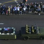 Cenizas de Fidel Castro iniciaron viaje desde La Habana hasta Santiago