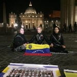 Protestan para que el Papa inste a la liberación de presos políticos venezolanos