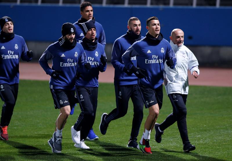 El Real Madrid realizó su primer entrenamiento en Japón