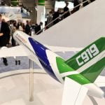 El primer «jumbo» chino C919 tendrá su bautismo antes de julio