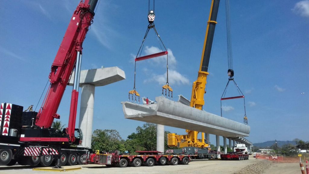 Izaron vigas «U» del área de patios y talleres de la Línea 2 del Metro
