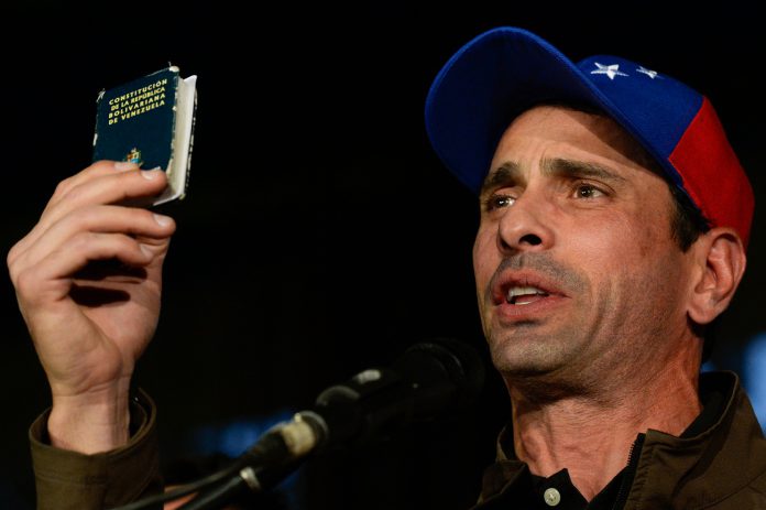 EEUU pidió a Venezuela que reconsidere inhabilitación de Capriles