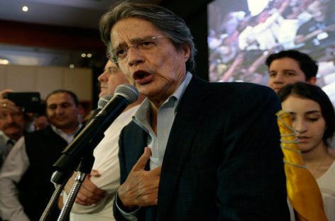 Opositor Guillermo Lasso impugnará resultados de las elecciones en Ecuador