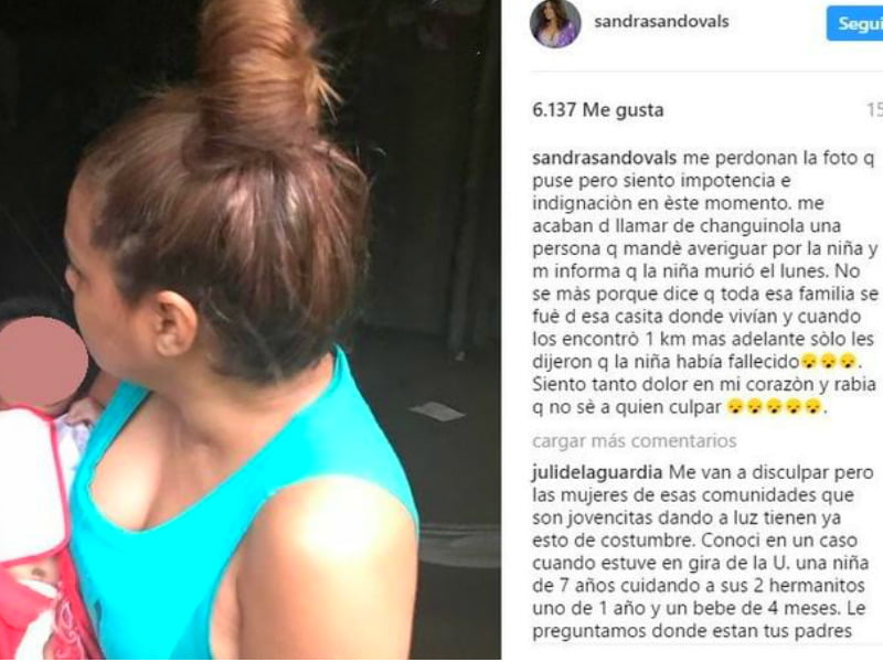 Sandra Sandoval denunció muerte de una bebé en Bocas del Toro