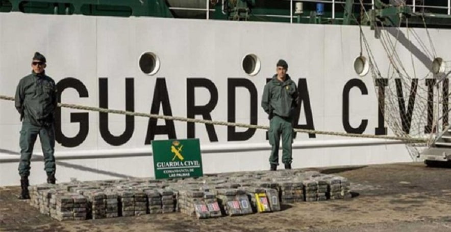 Guardia Civil española detuvo embarcación venezolana con cocaína