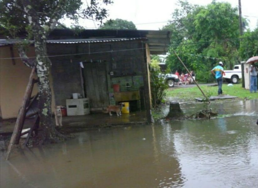 Fuertes lluvias afectaron 74 casas en Chiriquí
