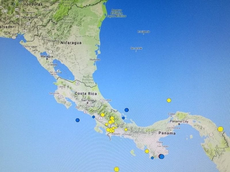 Sismo sacudió el sur de Los Santos