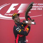 Ricciardo ganó el accidentado Gran Premio de Azerbaiyán