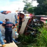 Al menos 15 heridos tras vuelco de un bus en La Chorrera