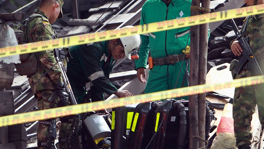 Labores de rescate en minas de Colombia dejó 13 muertos tras explosión
