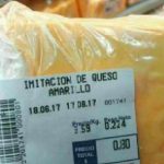 imitación de queso amarillo