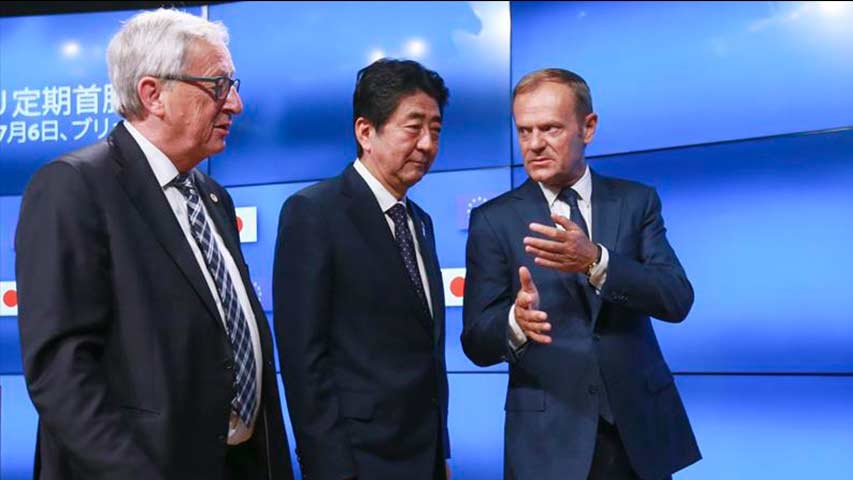 UE y Japón confirman acuerdo político para tratado de libre comercio