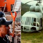 Helicóptero con ayuda para víctimas del sismo se desplomó al sur de México