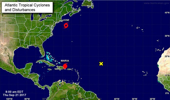 Tormenta tropical José se mantiene frente a la costa noreste de Estados Unidos