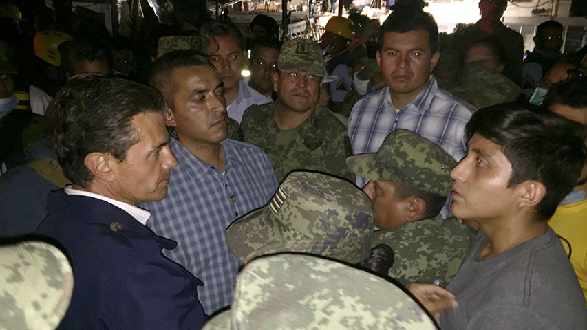 Peña Nieto: La prioridad es rescatar personas atrapadas