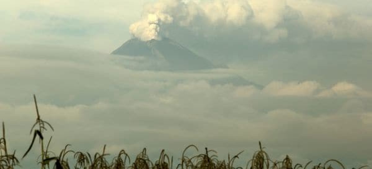 Volcán Popocatépetl emitió nube de ceniza sobre estados de México y Morelos