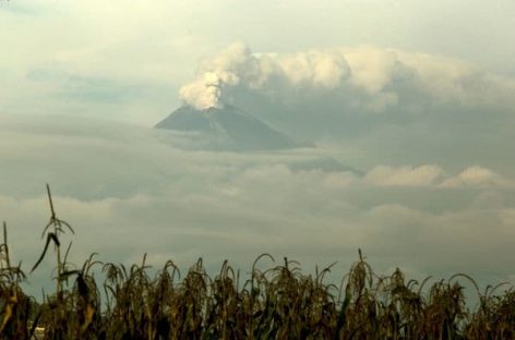 Volcán Popocatépetl emitió nube de ceniza sobre estados de México y Morelos