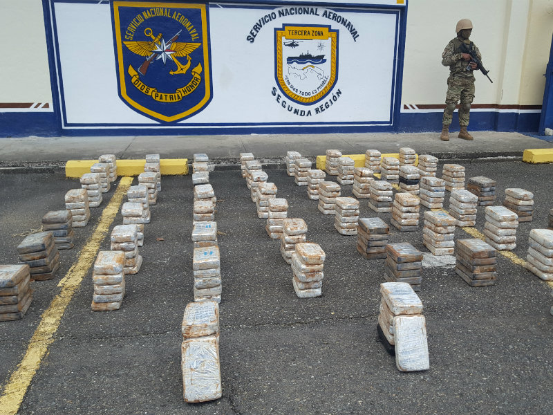 paquetes de cocaína