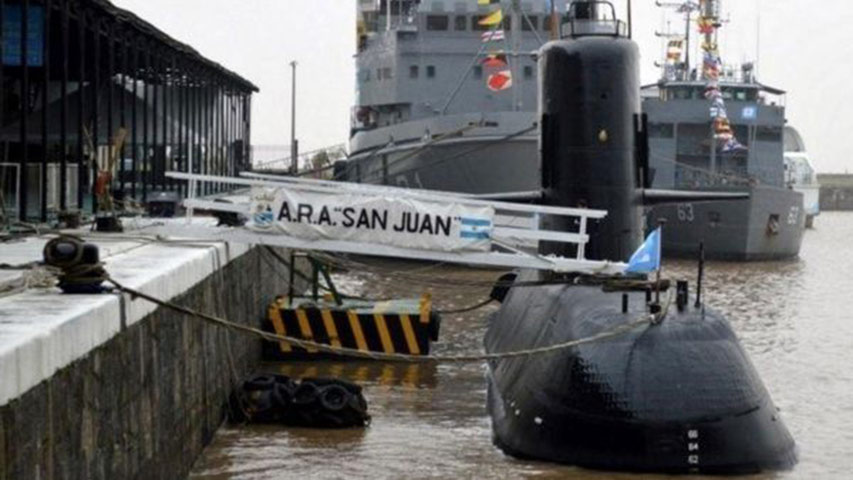 Armada Argentina continuará búsqueda de submarino pero suspendió rescate