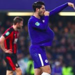Álvaro Morata suspendido en la Premier League por dedicar gol a su esposa