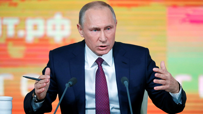 Putin abordará situación de la prensa con directores de medios