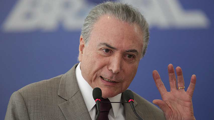 Temer intervino la Seguridad Pública de Río de Janeiro por violencia