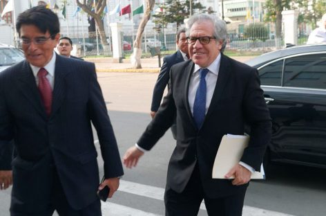 Almagro se reunió en Lima con políticos y coordinó la Cumbre de las Américas
