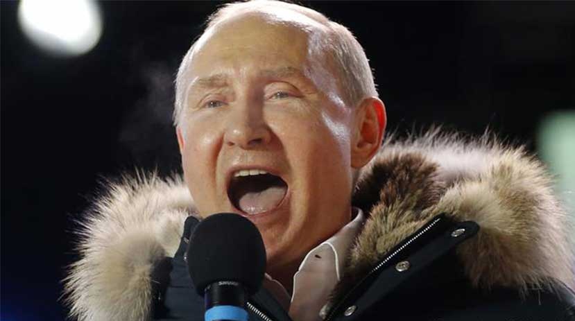 Putin proclamó su victoria en las elecciones presidenciales