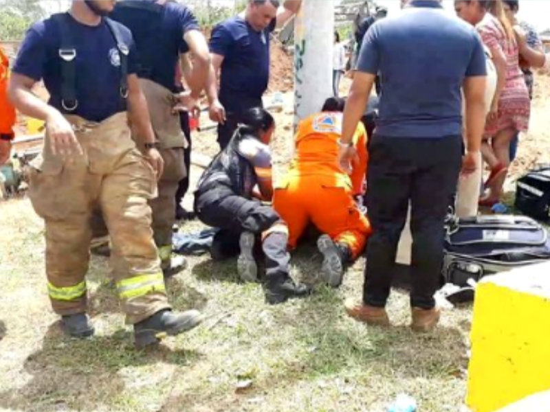 alcantarilla en La Chorrera