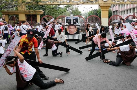 Protestaron en Filipinas para criticar la guerra antidroga de Duterte
