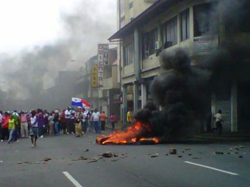 Hechos violentos en Colón