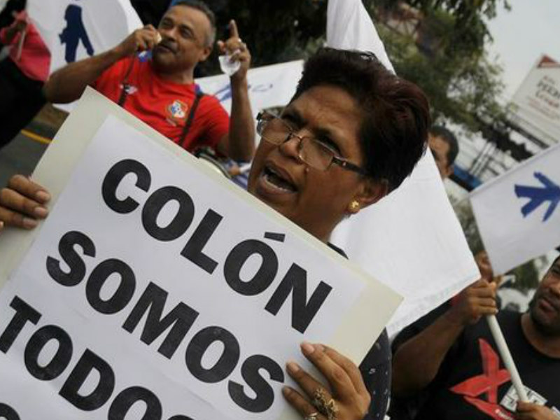 huelga general en Colón