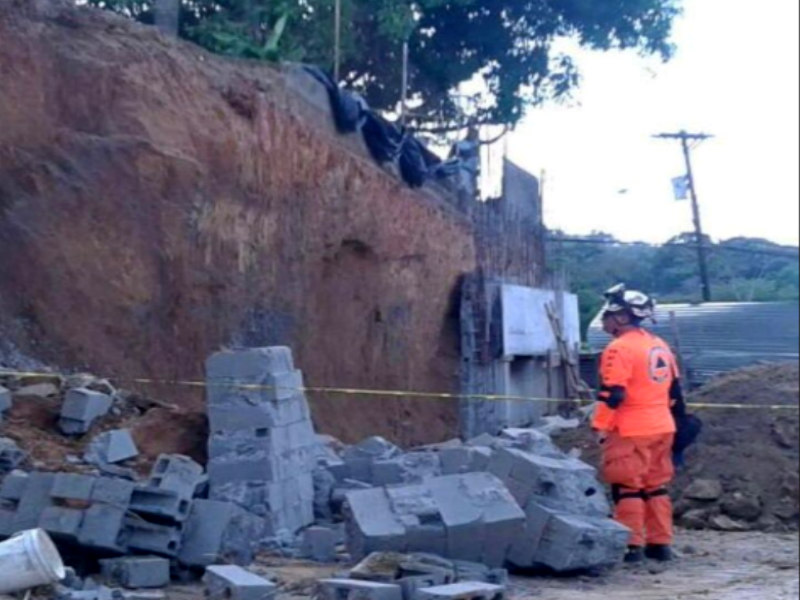 colapso de un muro en Arraiján