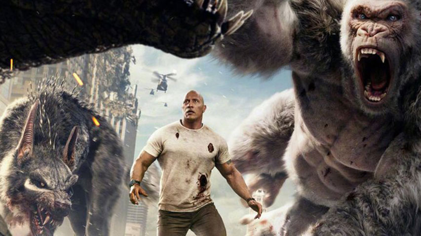 “Rampage” domina la taquilla estadounidense