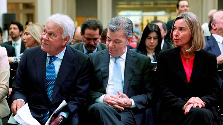 Unión Europea aplaudió a Santos su legado de paz en Colombia