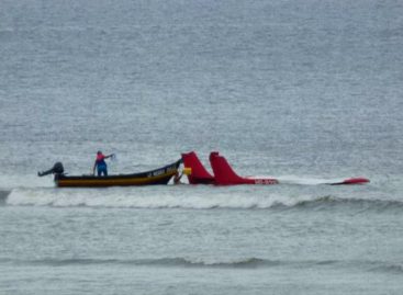 De alta el piloto que cayó al mar en una aeronave en Los Santos