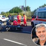 George Clooney sufrió aparatoso accidente de motocicleta en Italia