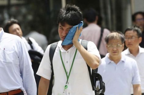 Ola de calor en Japón llevó a los termómetros a temperatura récord