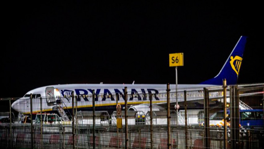 Avión de Ryanair fue desalojado por amenaza de bomba en Holanda