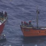 Encontraron pesquero argentino hundido con siete tripulantes