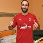 Gonzalo Higuaín pasó pruebas médicas con el AC Milan