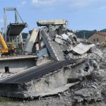 Prohíben entrar en “la zona roja” de Génova por ruidos en restos de puente