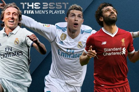 Modric, Cristiano y Salah se disputarán el The Best en Londres