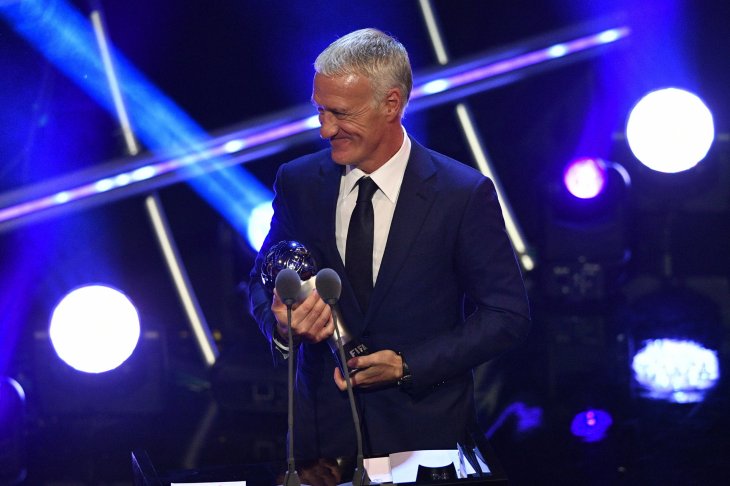 Didier Deschamps también fue galardonado como ‘The Best’