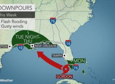 Gordon se convertirá en huracán antes de tocar tierra en Misisipi