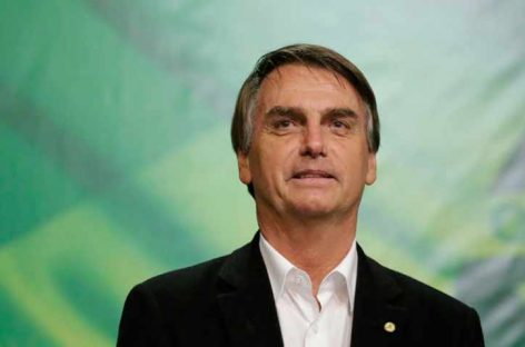 Jair Bolsonaro es electo presidente de Brasil con 55% de los votos
